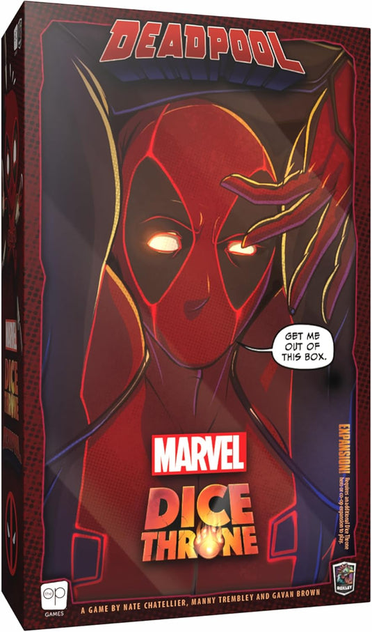 USAopoly Marvel Dice Throne: Deadpool Deluxe Edition - Rolling Battle Game