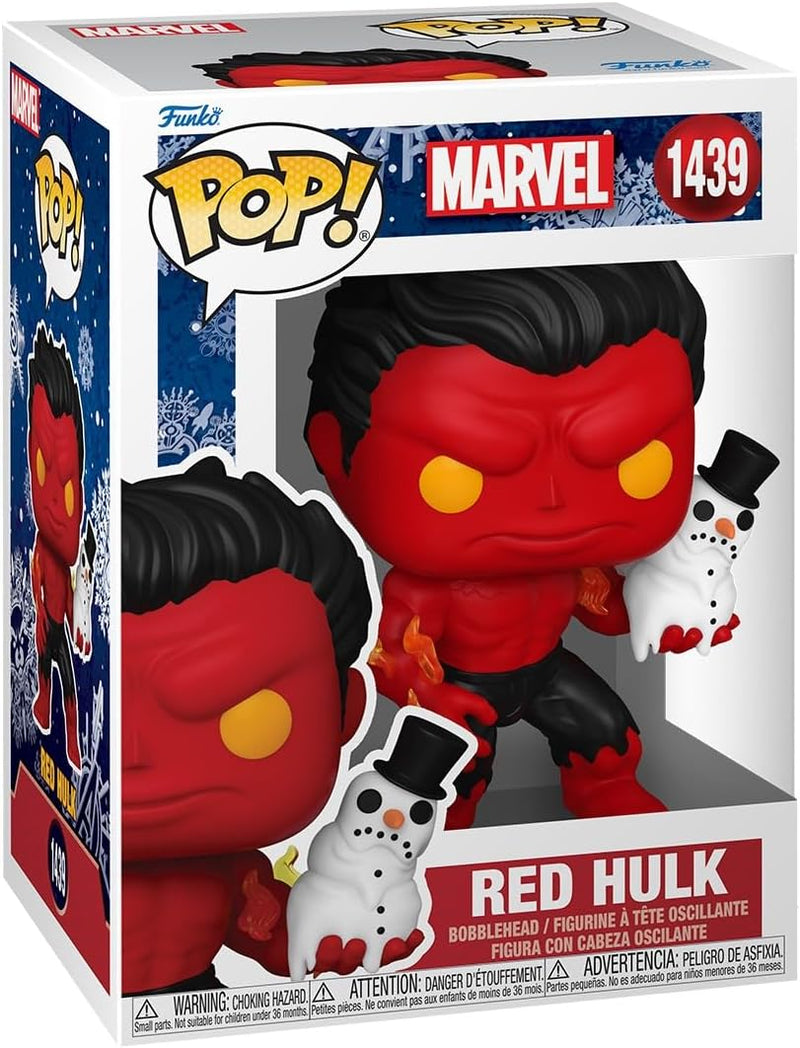 Load image into Gallery viewer, Funko Pop! Marvel: Holiday - Red Hulk Vinyl Figure
