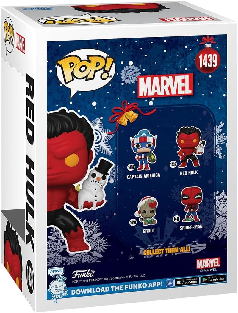 Load image into Gallery viewer, Funko Pop! Marvel: Holiday - Red Hulk Vinyl Figure
