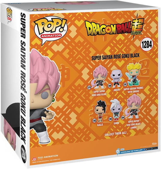 ¡Funko Pop! Jumbo: Dragon Ball Super - Super Saiyan Rose Goku Negro con Guadaña Translúcida 