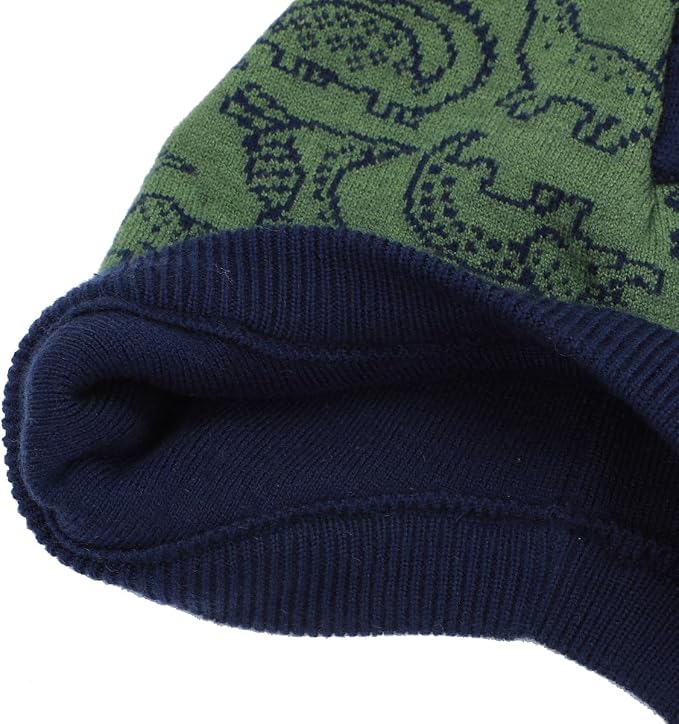 Cargue la imagen en el visor de la galería, Bioworld Dinosaur Pattern - Youth Cuff Beanie
