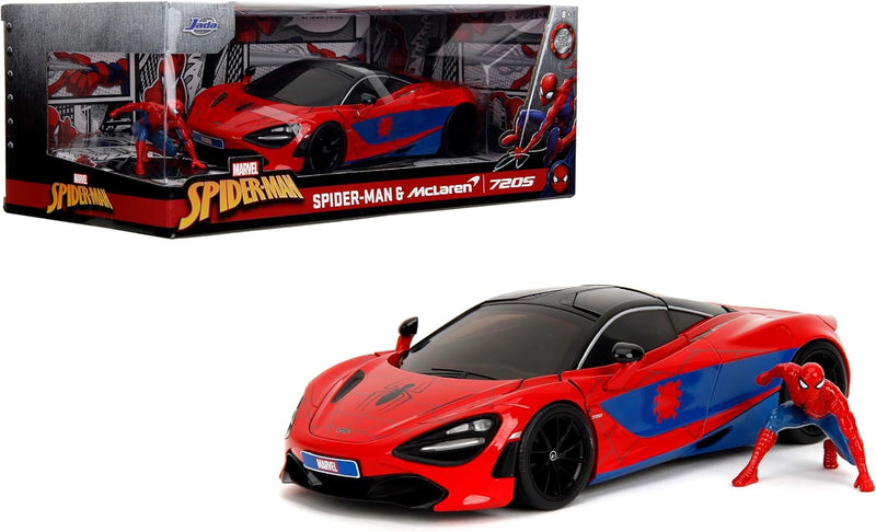 Cargue la imagen en el visor de la galería, Marvel Comics Spiderman -  McLaren 720S Model Car
