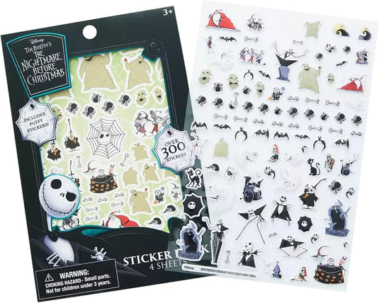 Disney: Nightmare Before Christmas - Sticker Book with Puffy Stickers 4 Sheet