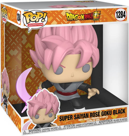 ¡Funko Pop! Jumbo: Dragon Ball Super - Super Saiyan Rose Goku Negro con Guadaña Translúcida 