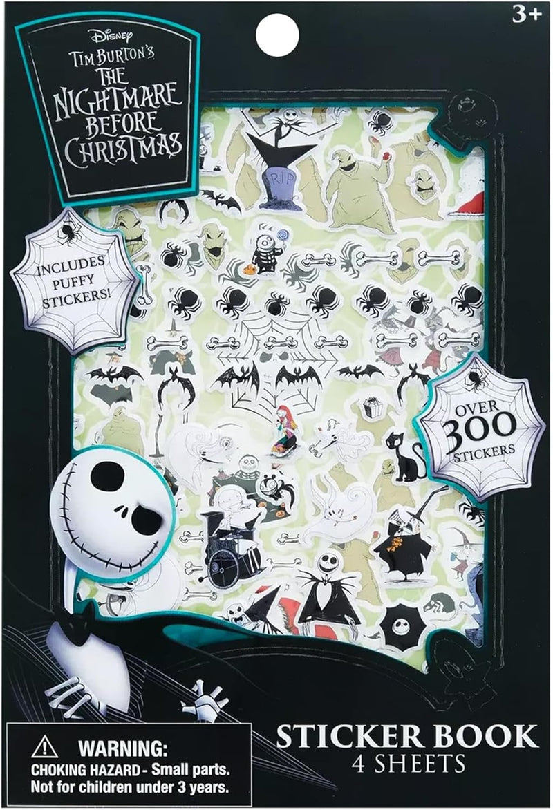 Cargue la imagen en el visor de la galería, Disney: Nightmare Before Christmas - Sticker Book with Puffy Stickers 4 Sheet
