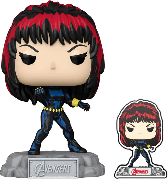 Funko Pop! & Pin: Marvel The Avengers: Earth's Mightiest Heroes -Black Widow Vinyl Figure w/Pin T+