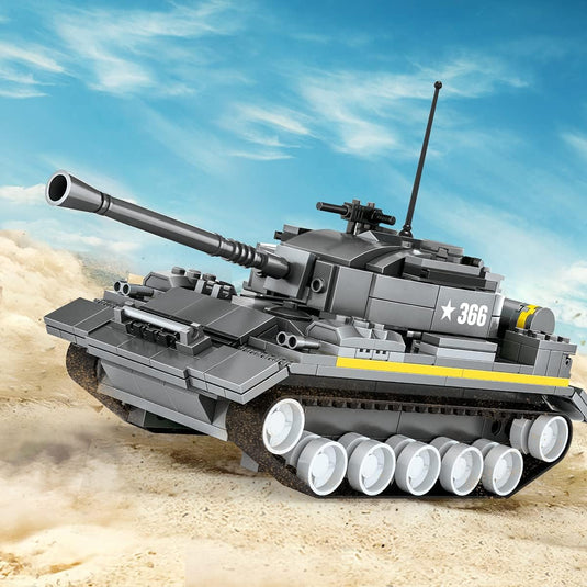Wange Bricks: Heavy Tank Military Equipment Armored Transporter Brick Toy