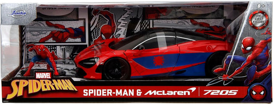 Marvel Comics Spiderman -  McLaren 720S Model Car