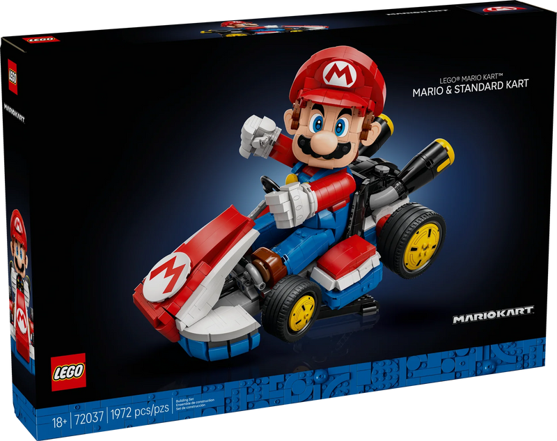 Chargez l&#39;image dans la visionneuse de la galerie, Lego: Mario Kart -  Figure Mario &amp; Standard Kart Figure
