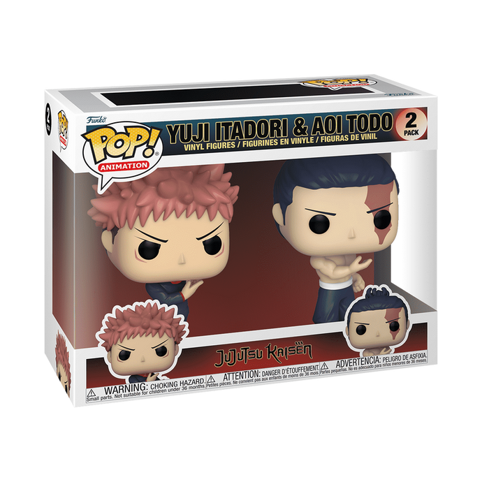 Funko POP! Animation: Jujustu Kaisen - Yuji Itadori & Aoi Todo 2-Pack Vinyl figure