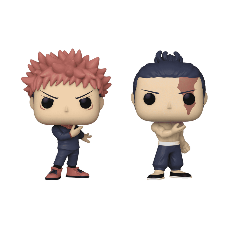 Chargez l&#39;image dans la visionneuse de la galerie, Funko POP! Animation: Jujustu Kaisen - Yuji Itadori &amp; Aoi Todo 2-Pack Vinyl figure
