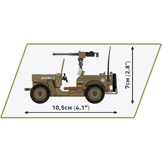Cobi Historical Collection World War II - Jeep Willys MB Vehicle Brick Toy