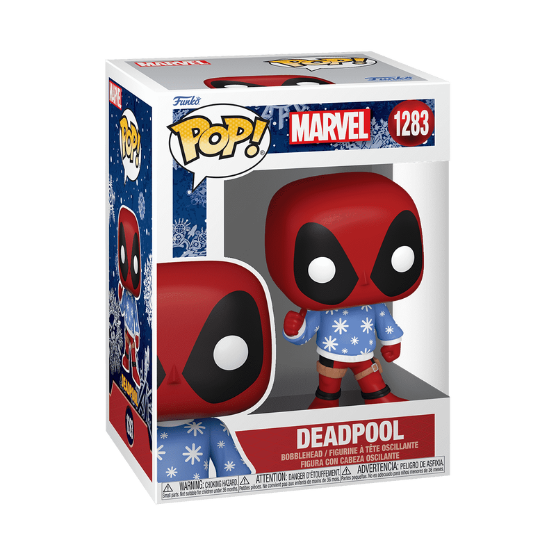 Cargue la imagen en el visor de la galería, Funko POP! Marvel Holiday: Deadpool In Ugly Sweater - Christmas Vinyl Figure
