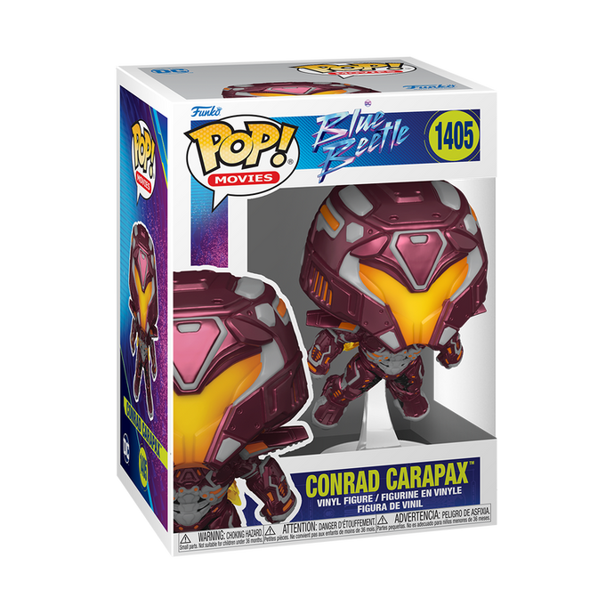 ¡Funko POP! Heroes: DC - Figura de vinilo Conrad Carapax del escarabajo azul