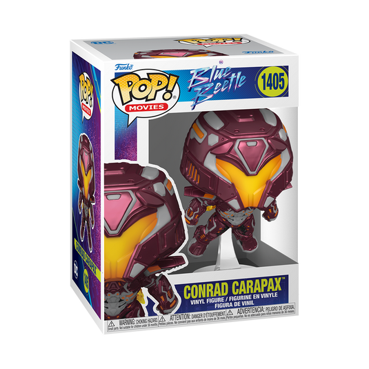 ¡Funko POP! Heroes: DC - Figura de vinilo Conrad Carapax del escarabajo azul