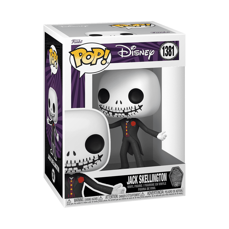 Cargue la imagen en el visor de la galería, Funko POP! Disney: The Nightmare Before Christmas - Jack Skellington In Formal Suit Vinyl Figure
