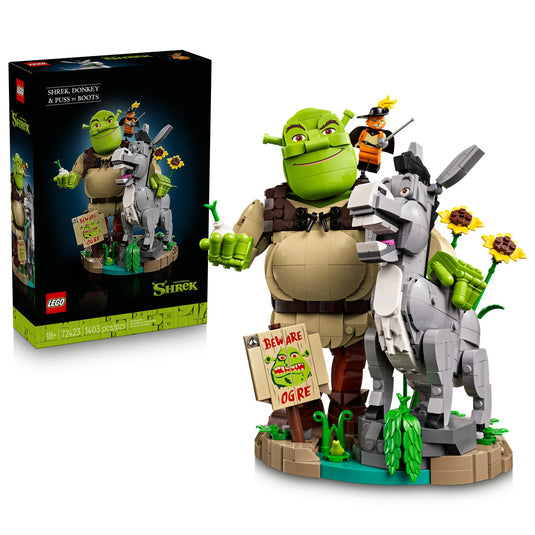 LEGO DreamWorks Shrek - Donkey & Puss in Boots Building Toy Figure