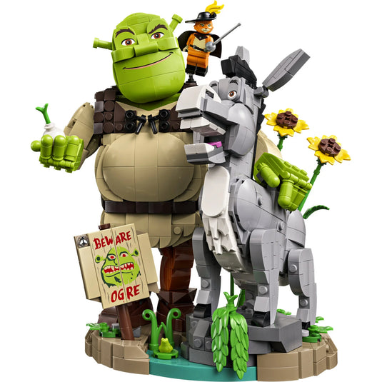 LEGO DreamWorks Shrek - Donkey & Puss in Boots Building Toy Figure