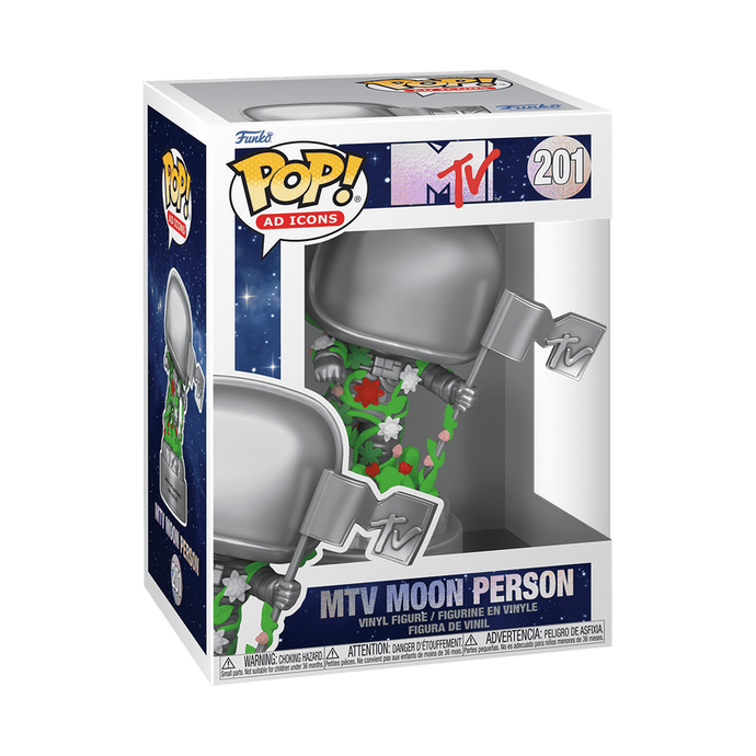 Funko POP! Icons: MTV - MTV Moon Person With Flowers Vinyl Figure