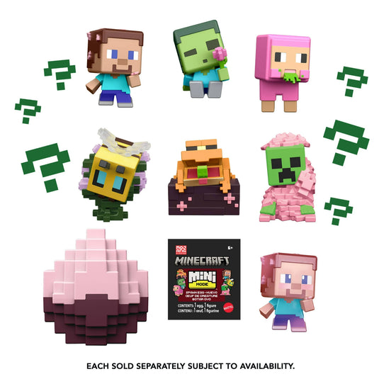 Minecraft Mini Mode Spawn Egg with Mini Figure Cherry Blossom