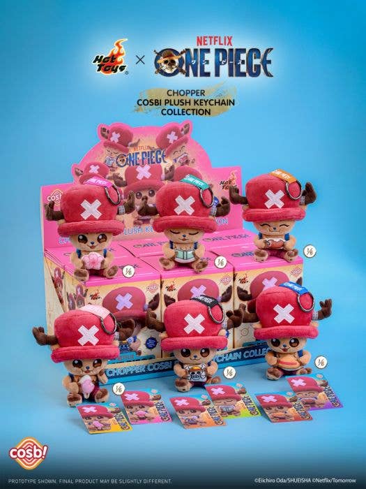 Load image into Gallery viewer, Hot Toys Cosbi One Piece Chopper 1Pc Plush Keychain
