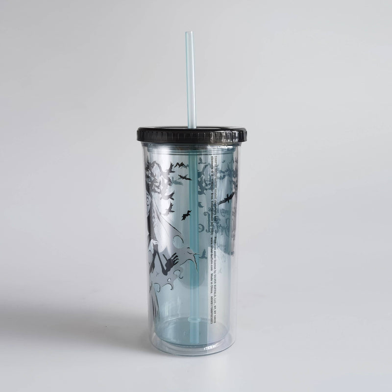 Chargez l&#39;image dans la visionneuse de la galerie, Corpse Bride with Crows 20oz Plastic Tall Cold Cup w Lid
