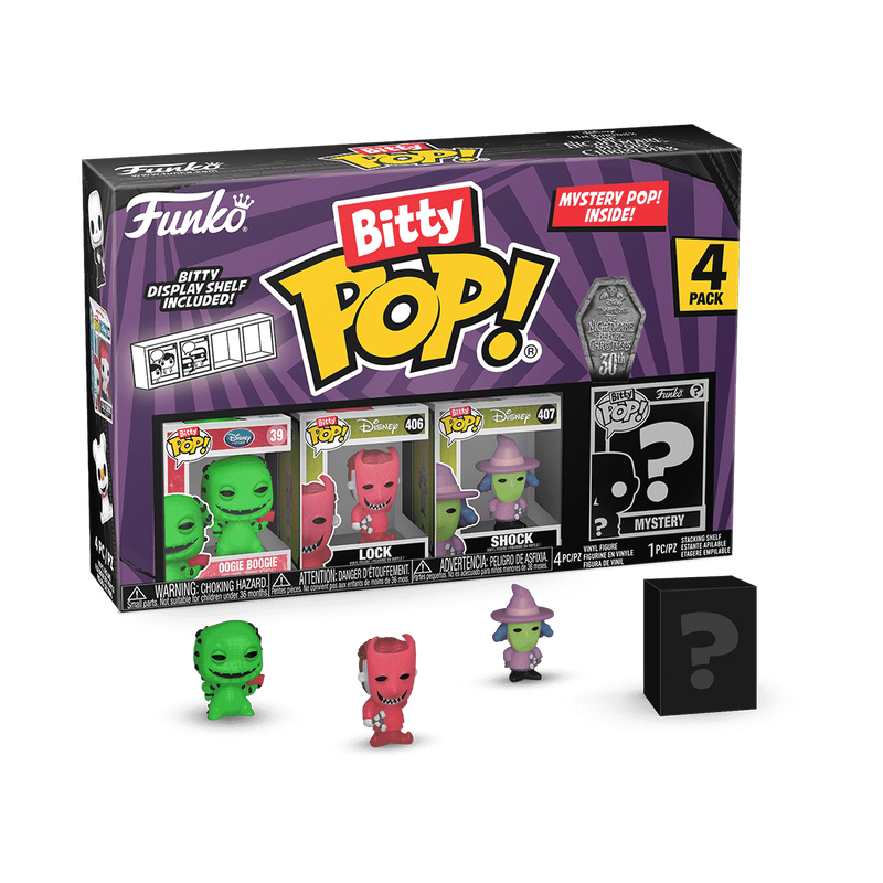 Chargez l&#39;image dans la visionneuse de la galerie, Funko Bitty POP!: Disney The Nightmare Before Christmas -4 Pack Series 1 vinyl Figure
