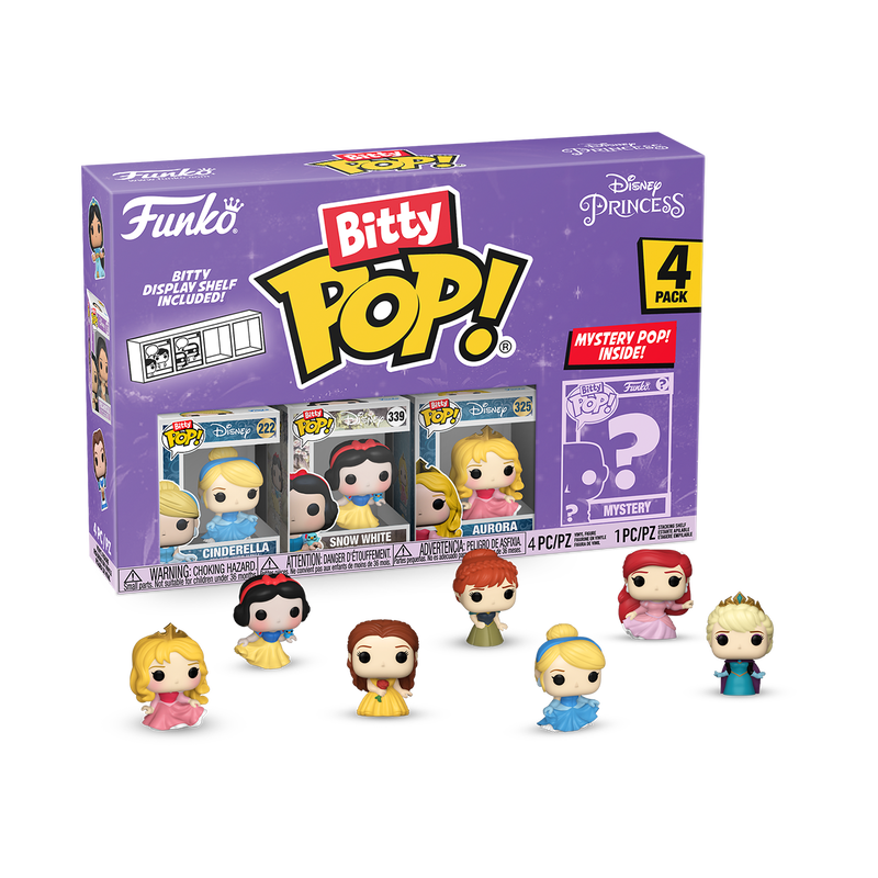 Funko Bitty POP! : Princesses Disney - Lot de 4 figurines en vinyle série 3