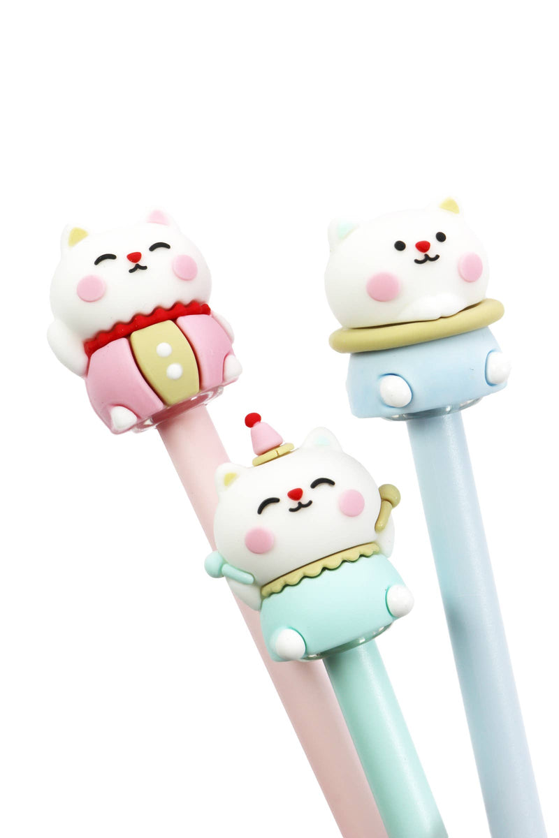 Cargue la imagen en el visor de la galería, Circus Kitty - Cat Figurine Ballpoint Pen 1 pcs
