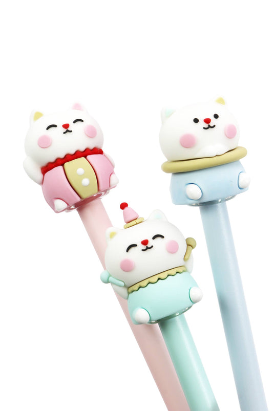 Circus Kitty - Cat Figurine Ballpoint Pen 1 pcs