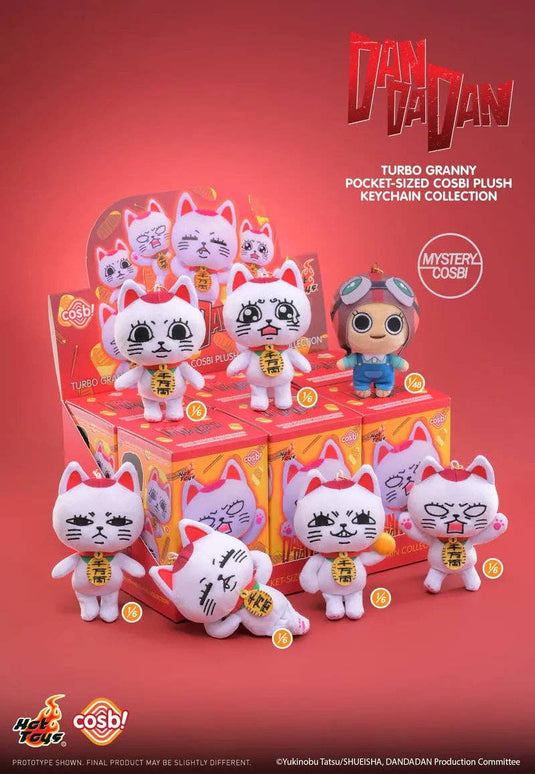 Hot Toys Dan da Dan Turbo Granny Pocket Size Cosbi 1Pc Plush Keychain Blind Box
