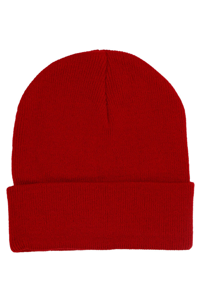 Load image into Gallery viewer, Adults Classic Solid Acrylic Cuffed Beanie
