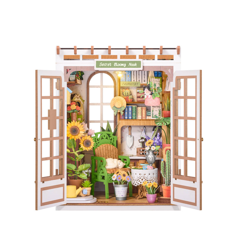Load image into Gallery viewer, Robotime Rolife - Secret Bloomy Nook DIY Book Nook Shelf Insert
