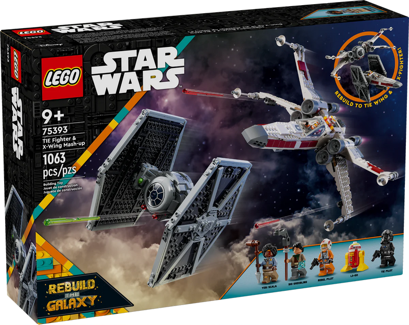 Cargue la imagen en el visor de la galería, Lego: Star Wars - TIE Fighter &amp; X-Wing Mash-up Figure
