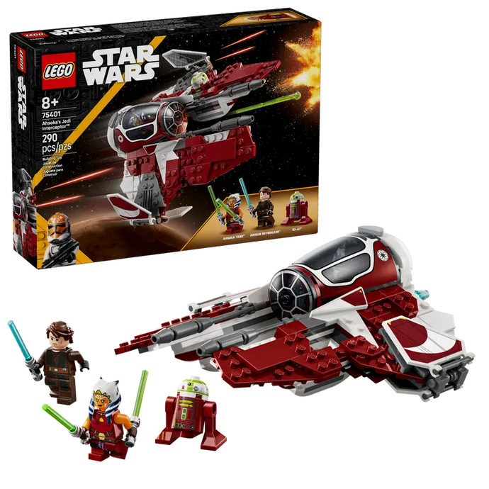 LEGO Star Wars The Clone Wars Ahsoka's Jedi Interceptor Spaceship Building Toy