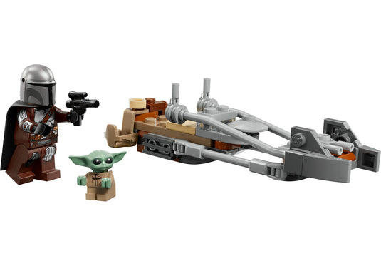 LEGO Star Wars - The Mandalorian & Grogu's Speeder Bike Building Toy Figure