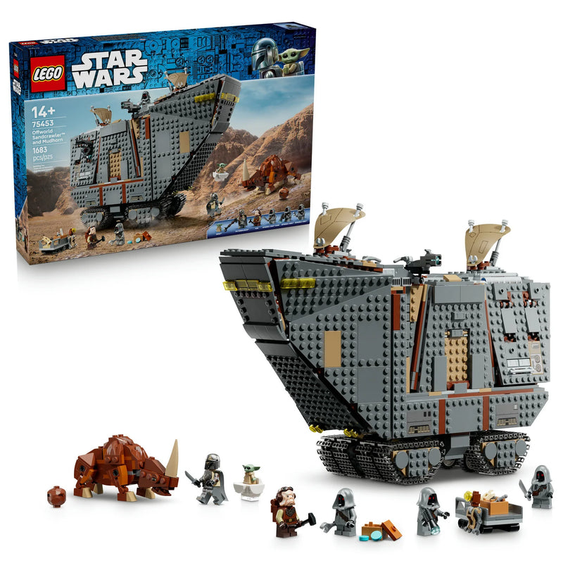 Cargue la imagen en el visor de la galería, Lego Star Wars - Offworld Sandcrawler™ and Mudhorn Building Toy Figure
