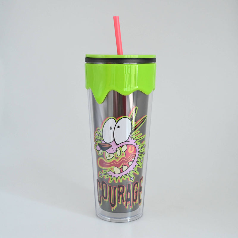 Chargez l&#39;image dans la visionneuse de la galerie, Courage The Cowardly Dog 26oz Plastic Drip Tumbler
