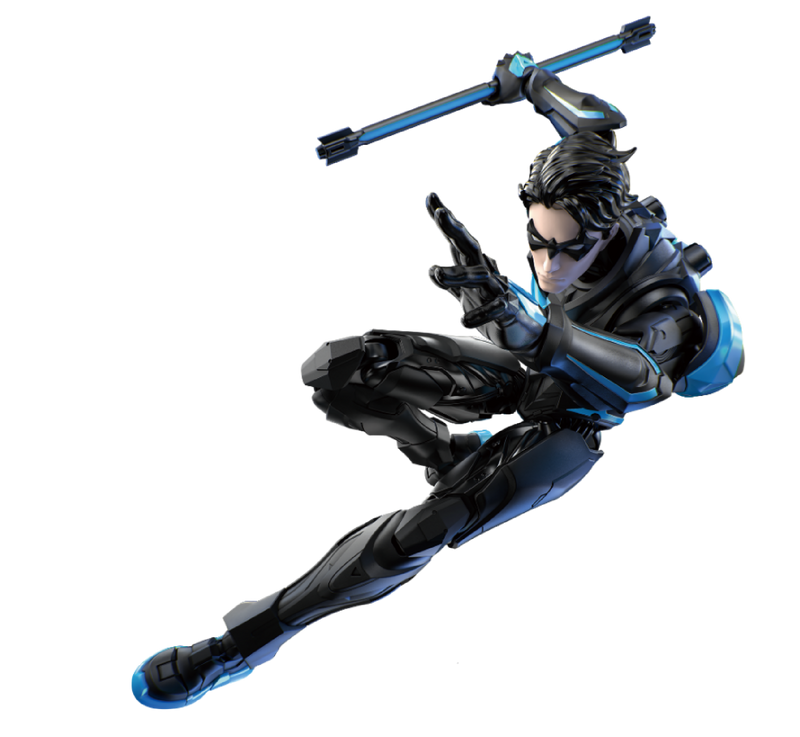 Cargue la imagen en el visor de la galería, Blokees: DC Comics - Champion Class Nightwing Brick Toy
