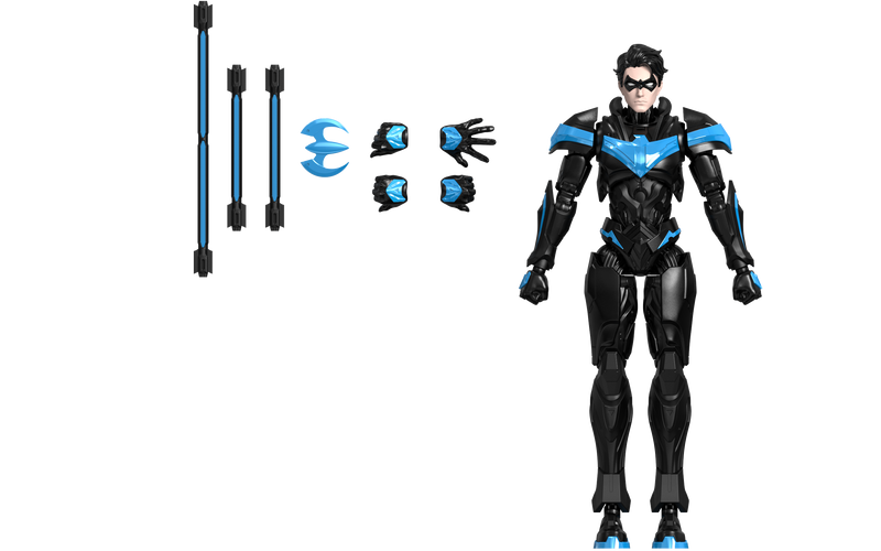 Cargue la imagen en el visor de la galería, Blokees: DC Comics - Champion Class Nightwing Brick Toy
