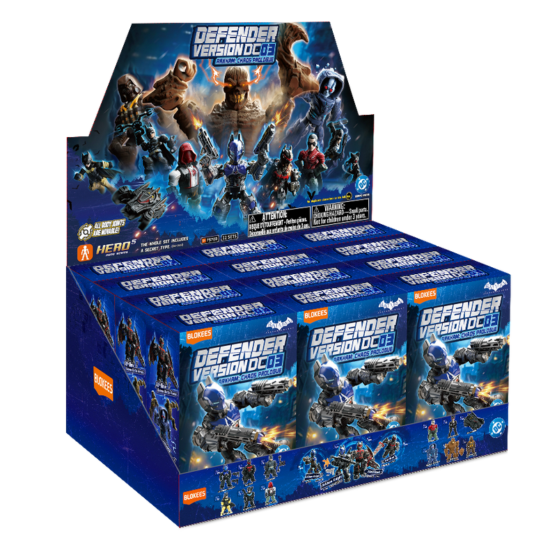 Cargue la imagen en el visor de la galería, Blokees: DC Comics - Defender Version DC ARKHAM Chaos Prologue Brick Toy Blind Box
