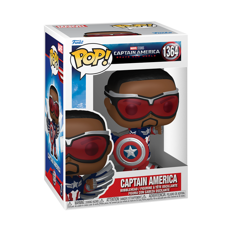 Cargue la imagen en el visor de la galería, Funko POP! Marvel: Captain America Brave New World - Sam Wilson Vinyl Figure
