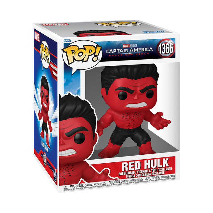 Funko POP! Marvel: Captain America Brave New World - Super Red Hulk Vinyl Figure