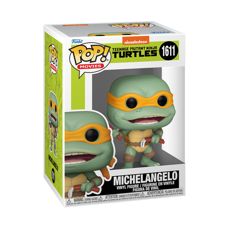 Cargue la imagen en el visor de la galería, Funko POP Movie: Teenage Mutant Ninja Turtles - Michelangelo With sausage Nunchuck Vinyl Figure
