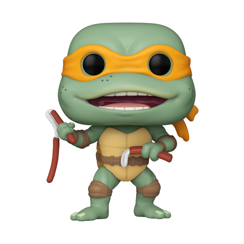 Cargue la imagen en el visor de la galería, Funko POP Movie: Teenage Mutant Ninja Turtles - Michelangelo With sausage Nunchuck Vinyl Figure
