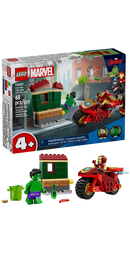 Lego: Marvel - Iron Man with Bike and The Hulk Figure