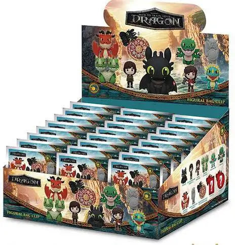 Load image into Gallery viewer, Monogram How to train Your Dragon Movie 3D Series 2, 1 piece Foam Bag Clip
