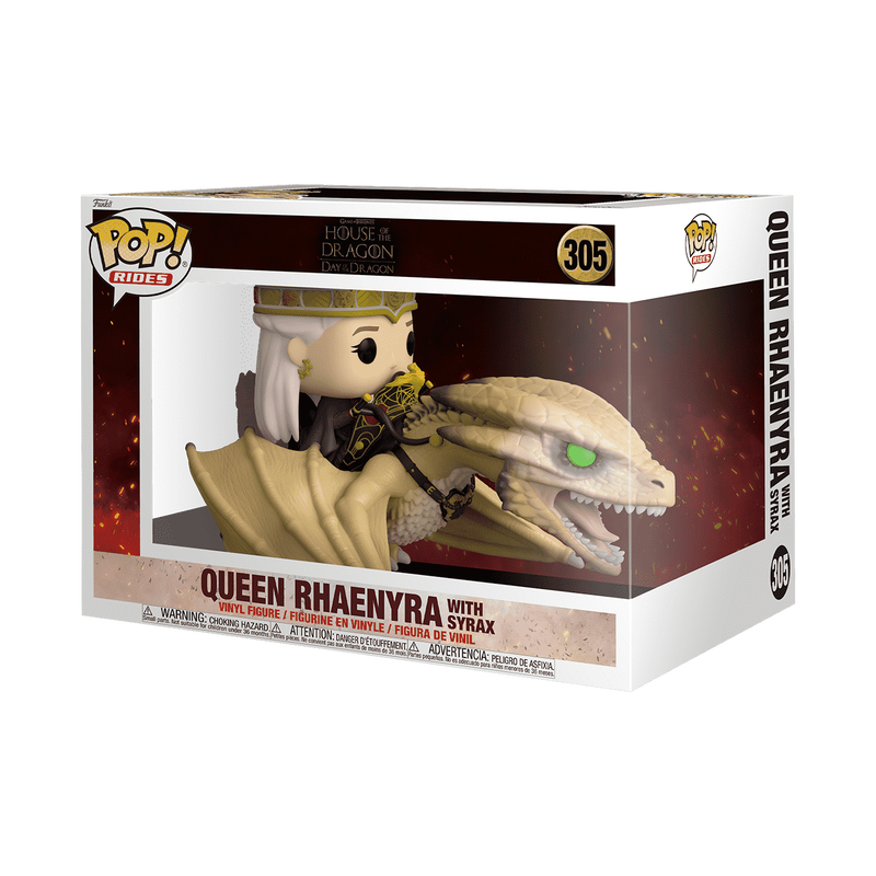 Funko POP! Rides Deluxe: House Of The Dragon - Queen Rhaenyra With Syrax Vinyl Figure