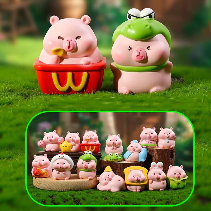 Cargue la imagen en el visor de la galería, BCmini - Pink Capybara 1Pc Blind Box
