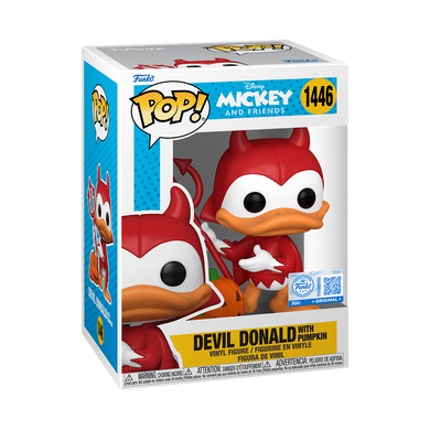 Funko POP! Disney: Mickey & Friends - Devil Donald with Pumpkin Vinyl Figure